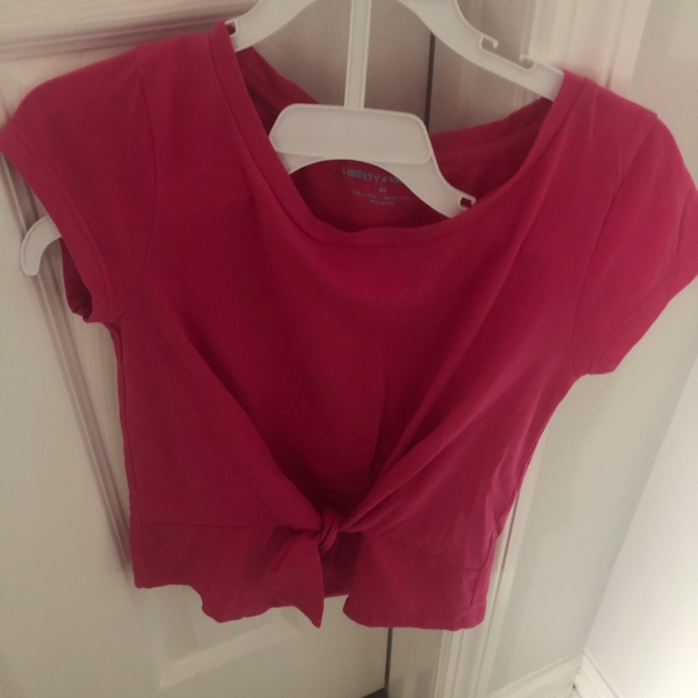 ***2 Shirts***Girl’s Pink Shirt & Arizona Black Long Sleeve T-Shirt - Picture 2 of 5